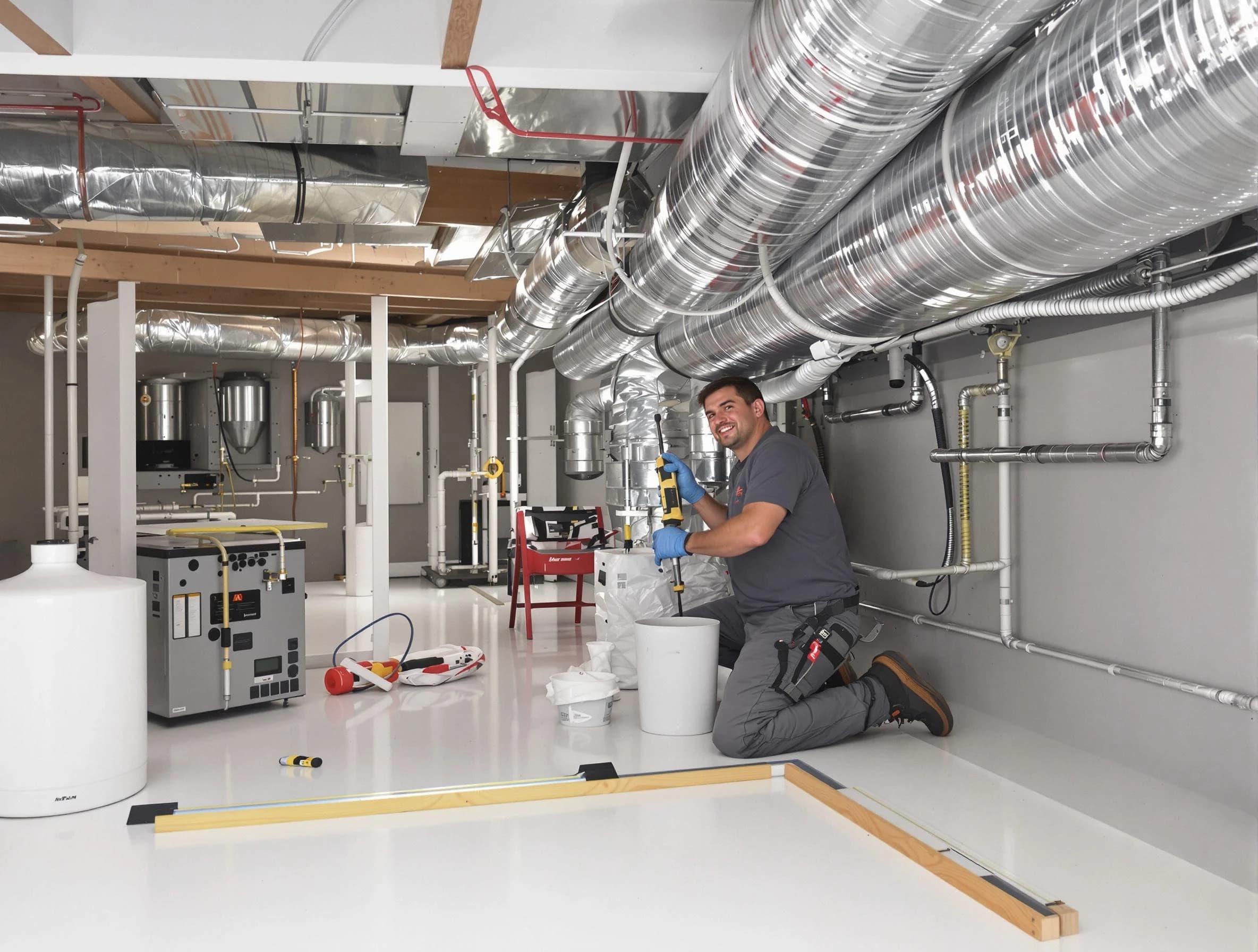 Professional duct sealing service by King George Air Duct Cleaning in King George
