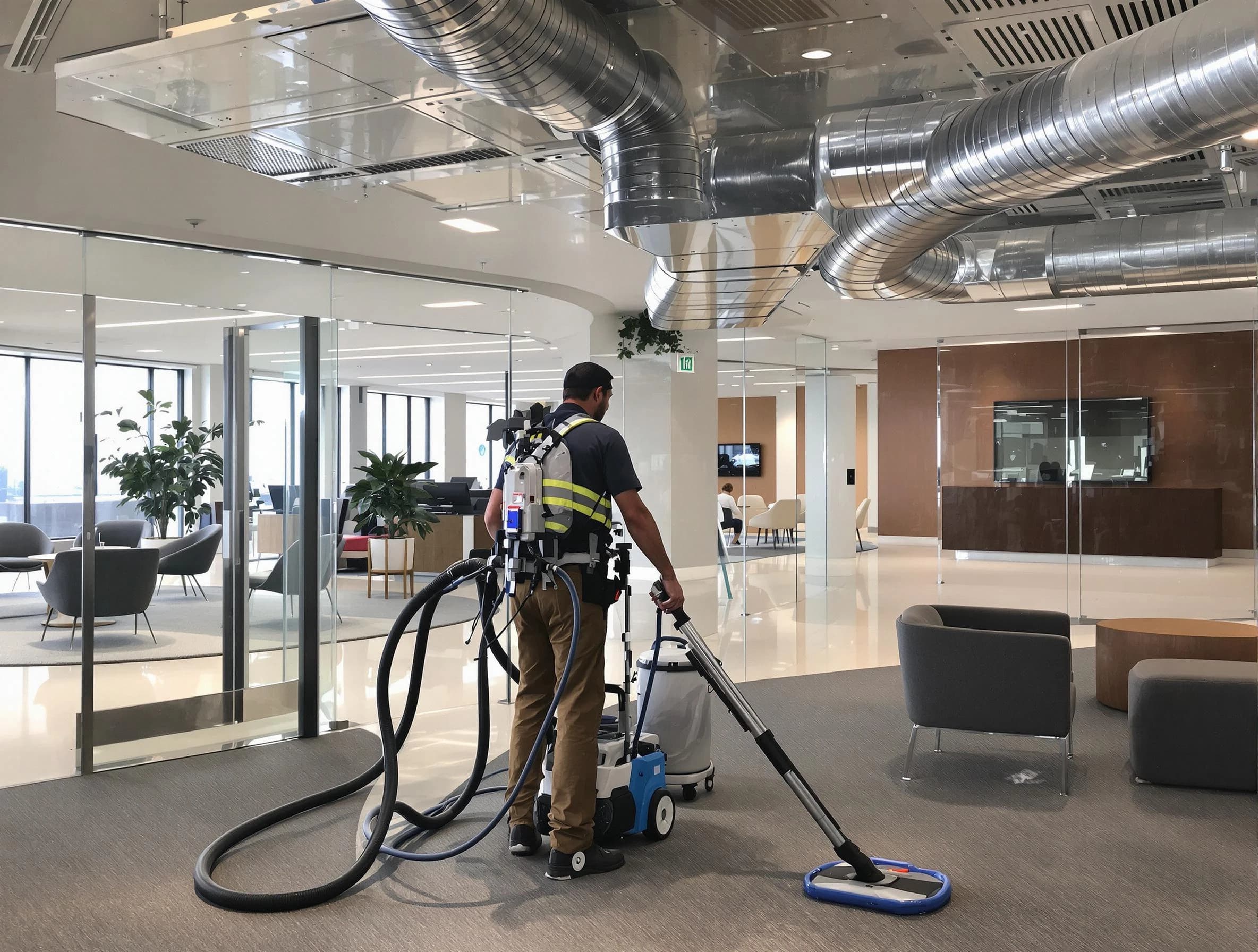 Commercial duct cleaning service by King George Air Duct Cleaning in King George