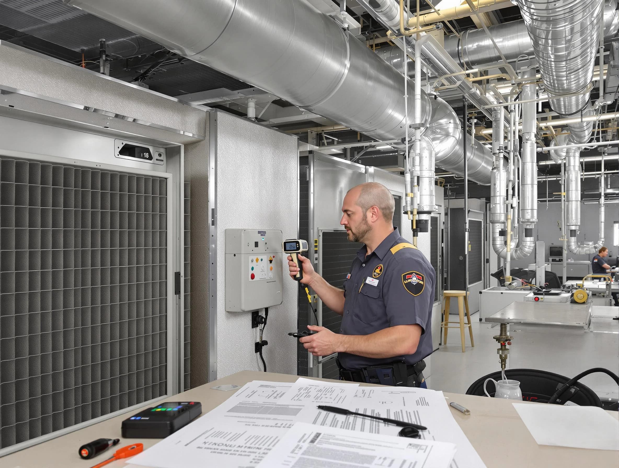 Professional filter system inspection by King George Air Duct Cleaning in King George