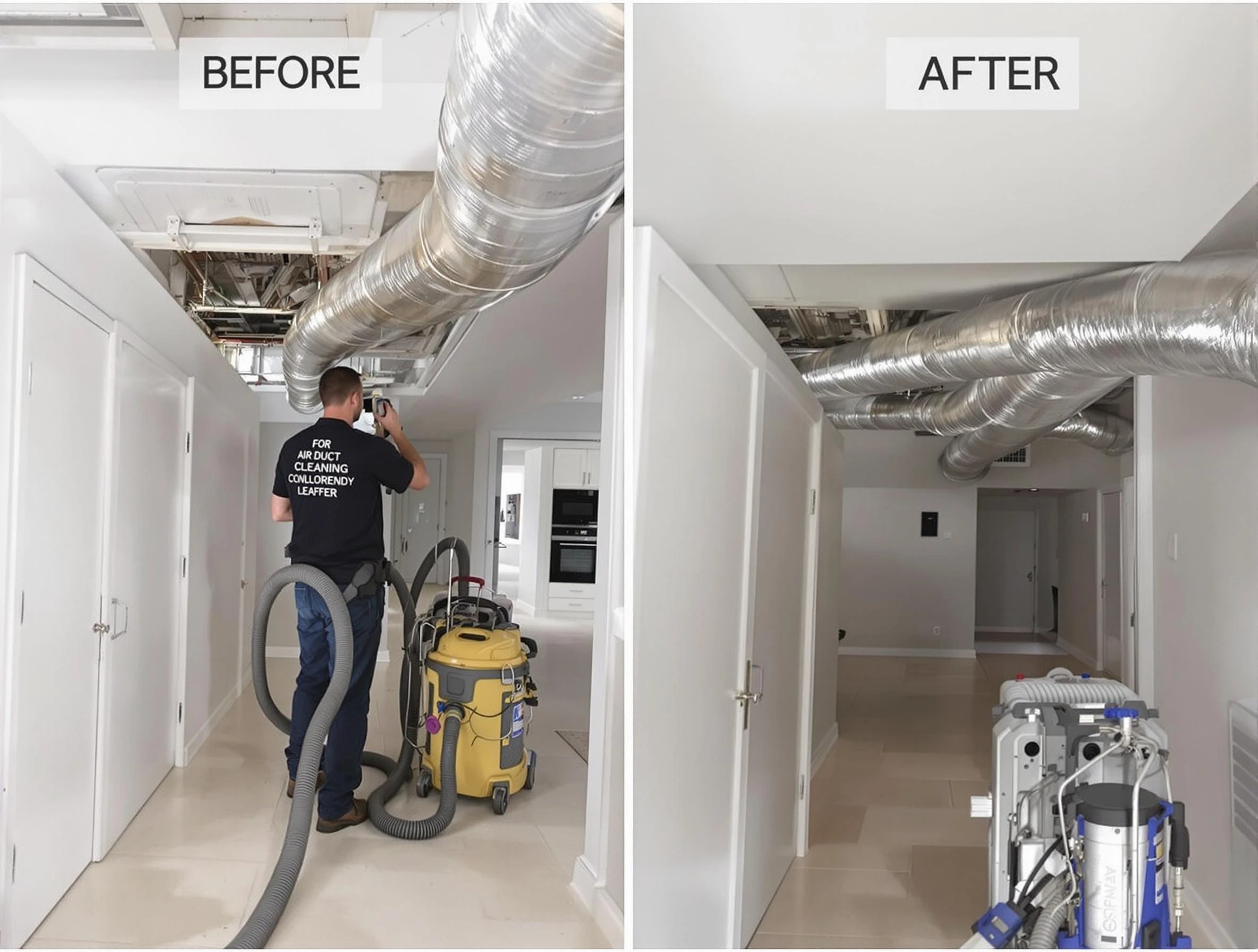King George Air Duct Cleaning professional performing thorough air duct cleaning in King George
