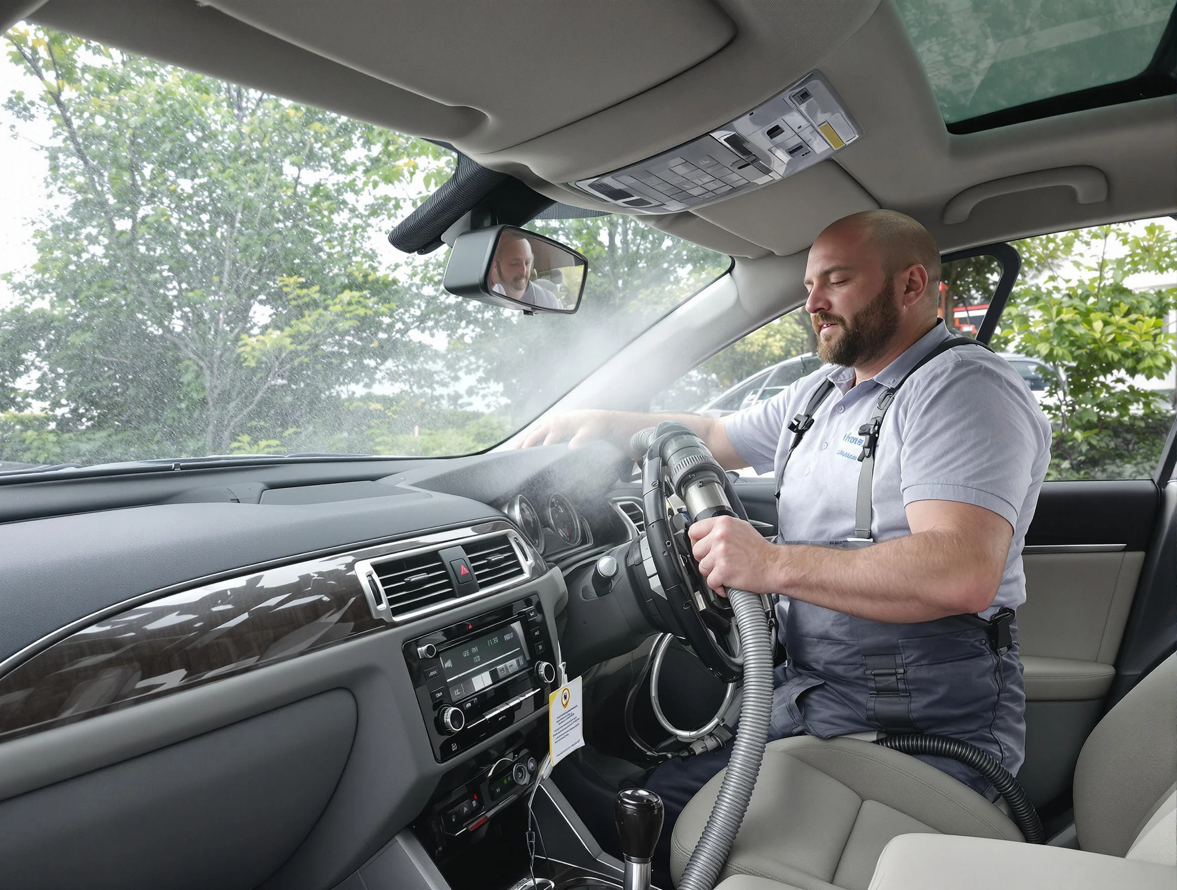 King George Air Duct Cleaning specialist performing professional car duct cleaning in King George