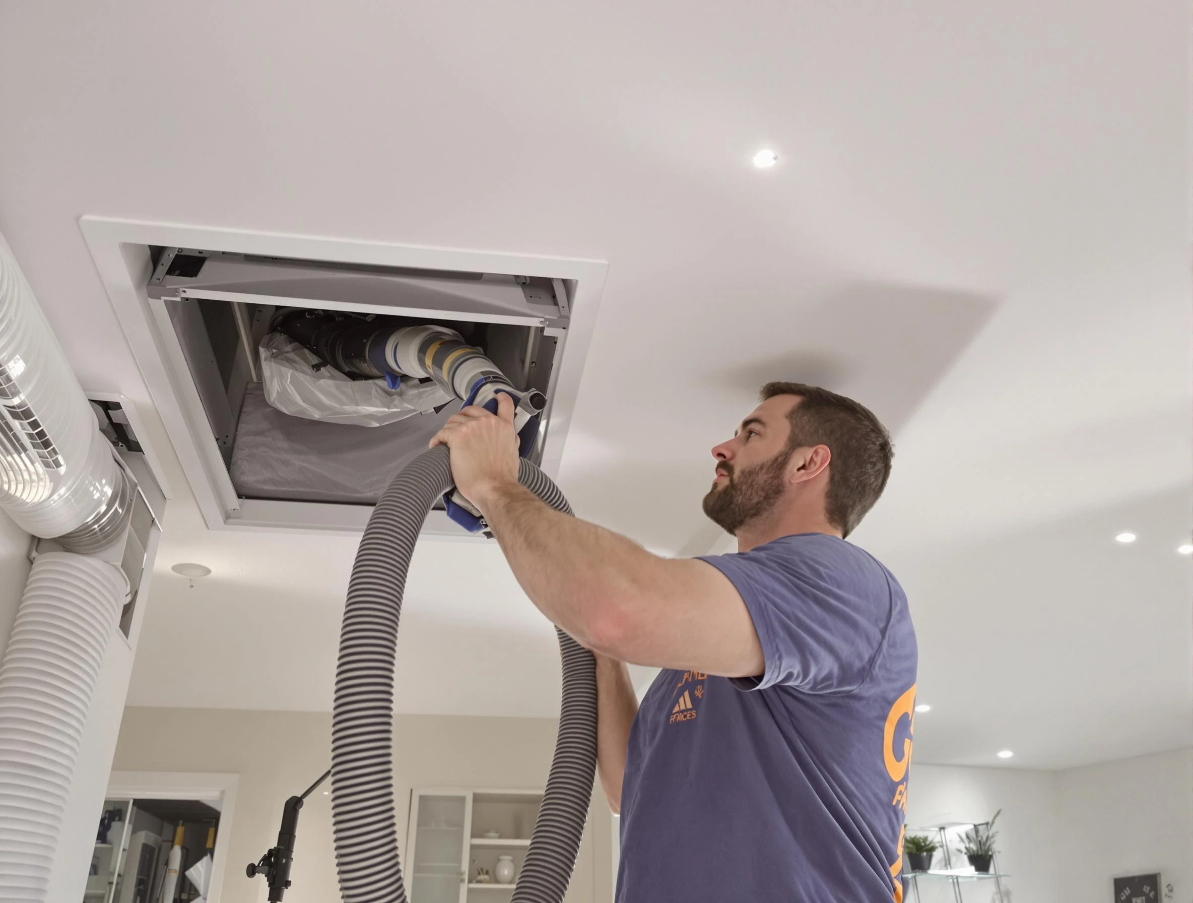 Precision indoor duct cleaning by King George Air Duct Cleaning in King George